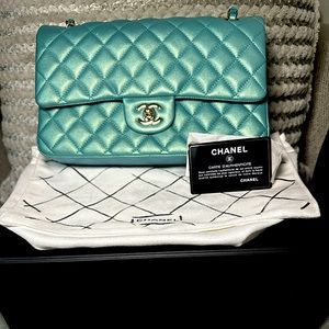 Authentic CHANEL Classic Medium iridescent